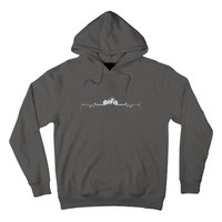 Motorcycle Heartbeat Pulse Biker Hoodie