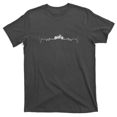 Motorcycle Heartbeat Pulse Biker T-Shirt