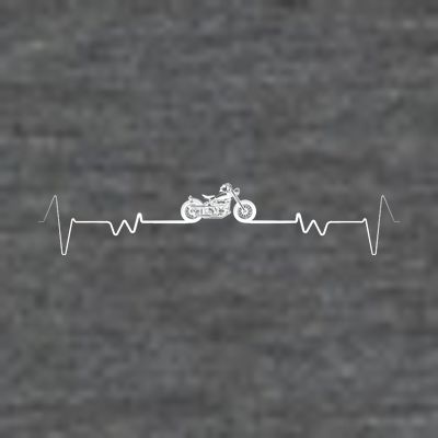 Motorcycle Heartbeat Pulse Biker T-Shirt