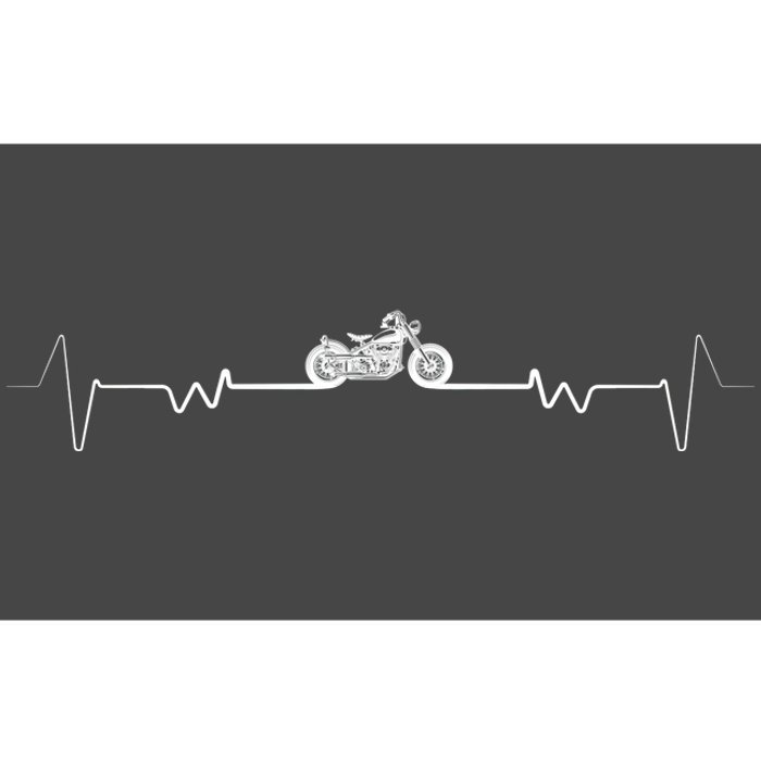 Motorcycle Heartbeat Pulse Biker Bumper Sticker