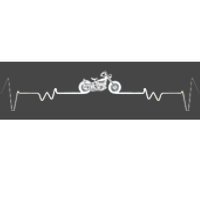 Motorcycle Heartbeat Pulse Biker Bumper Sticker