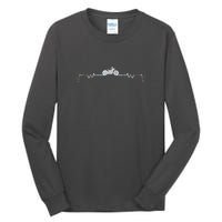 Motorcycle Heartbeat Pulse Biker Tall Long Sleeve T-Shirt