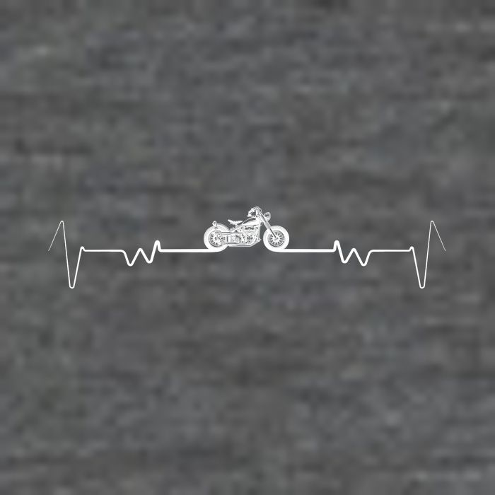 Motorcycle Heartbeat Pulse Biker Kids T-Shirt