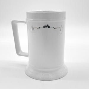 Motorcycle Heartbeat Pulse Biker Beer Stein