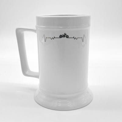 Motorcycle Heartbeat Pulse Biker Beer Stein