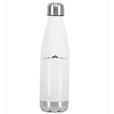 Motorcycle Heartbeat Pulse Biker Stainless Steel Insulated Water Bottle