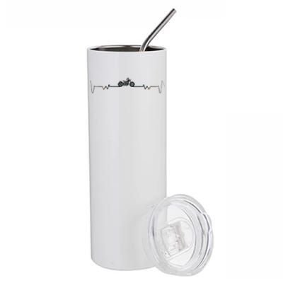 Motorcycle Heartbeat Pulse Biker Stainless Steel Tumbler