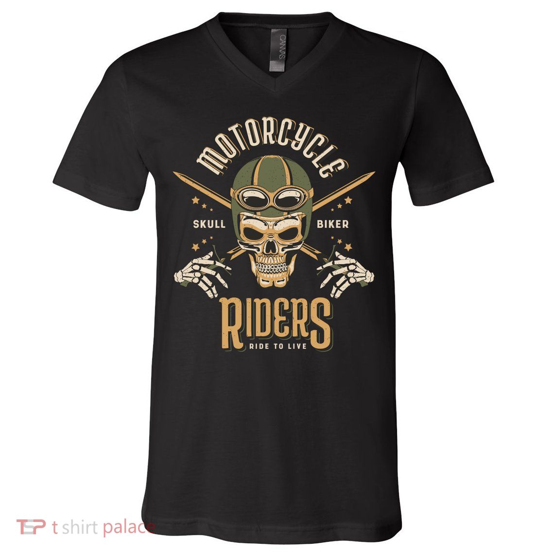 Motorcycle Riders V-Neck T-Shirt