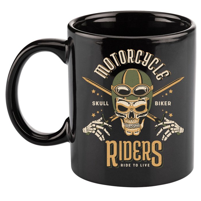 Motorcycle Riders 11oz C Handle Ceramic Mug
