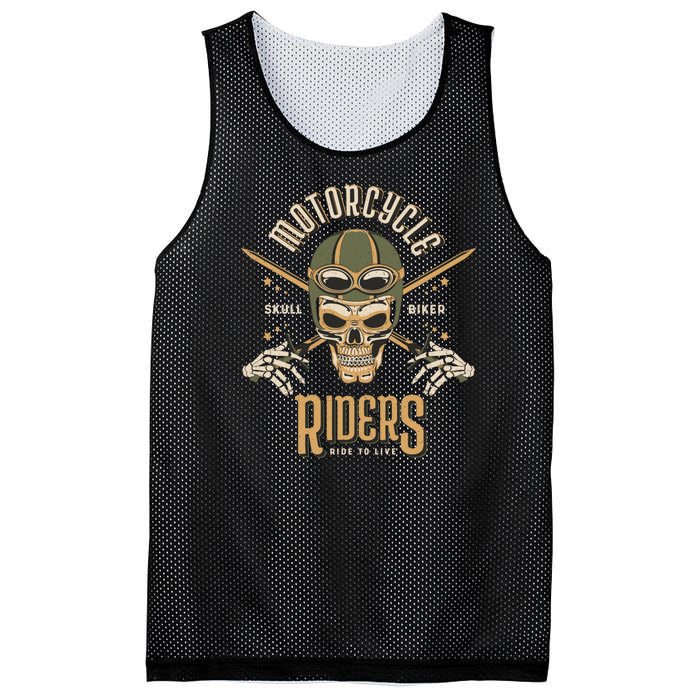 Motorcycle Riders Mesh Reversible Basketball Jersey Tank