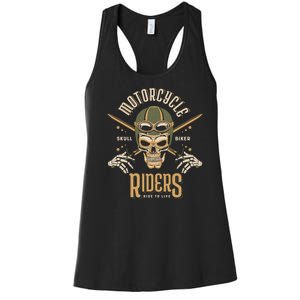 Motorcycle Riders Women's Racerback Tank