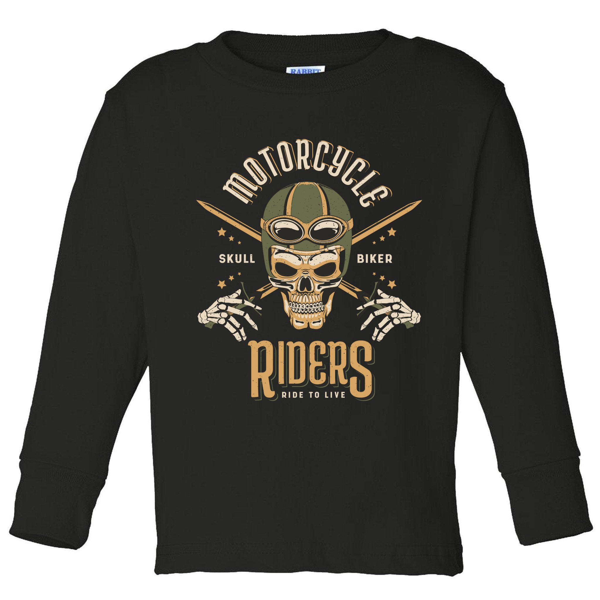 Motorcycle Riders Toddler Long Sleeve Shirt