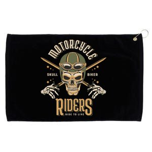 Motorcycle Riders Grommeted Golf Towel