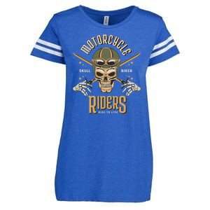 Motorcycle Riders Enza Ladies Jersey Football T-Shirt