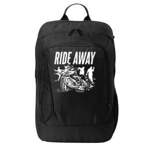 Motorcycle Zombies Ride Away City Backpack