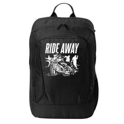 Motorcycle Zombies Ride Away City Backpack