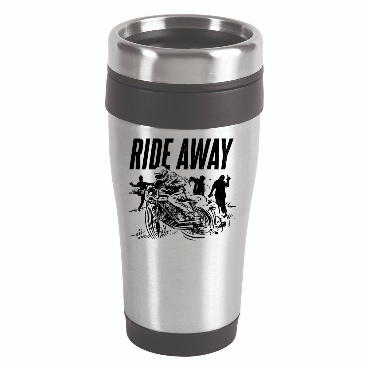 Motorcycle Zombies Ride Away 16oz Travel Tumbler