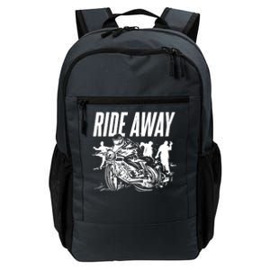 Motorcycle Zombies Ride Away Daily Commute Backpack