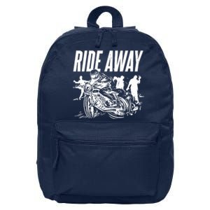 Motorcycle Zombies Ride Away 16 in Basic Backpack