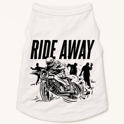 Motorcycle Zombies Ride Away Doggie Tank