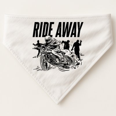 Motorcycle Zombies Ride Away USA-Made Doggie Bandana