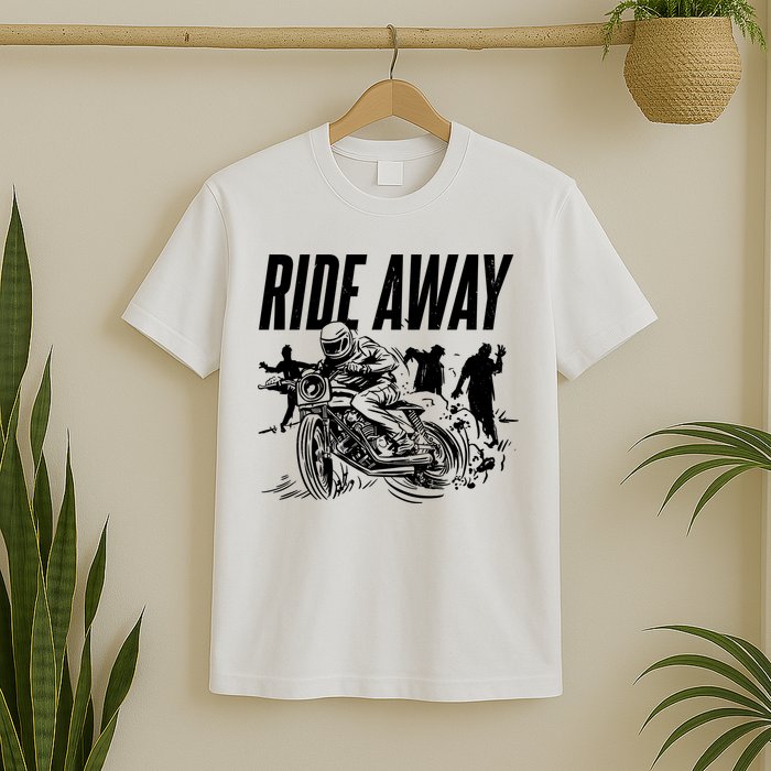 Motorcycle Zombies Ride Away T-Shirt