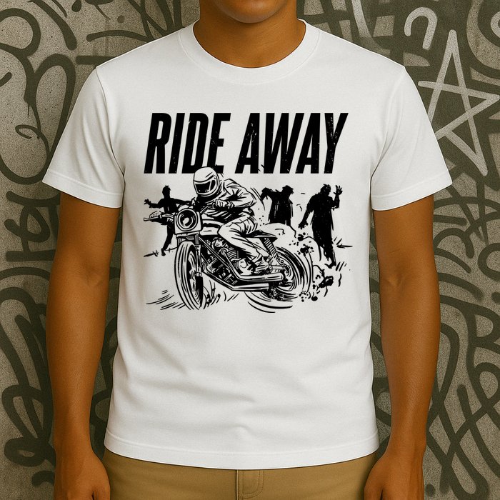 Motorcycle Zombies Ride Away T-Shirt