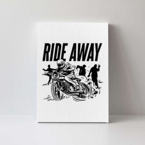 Motorcycle Zombies Ride Away Canvas