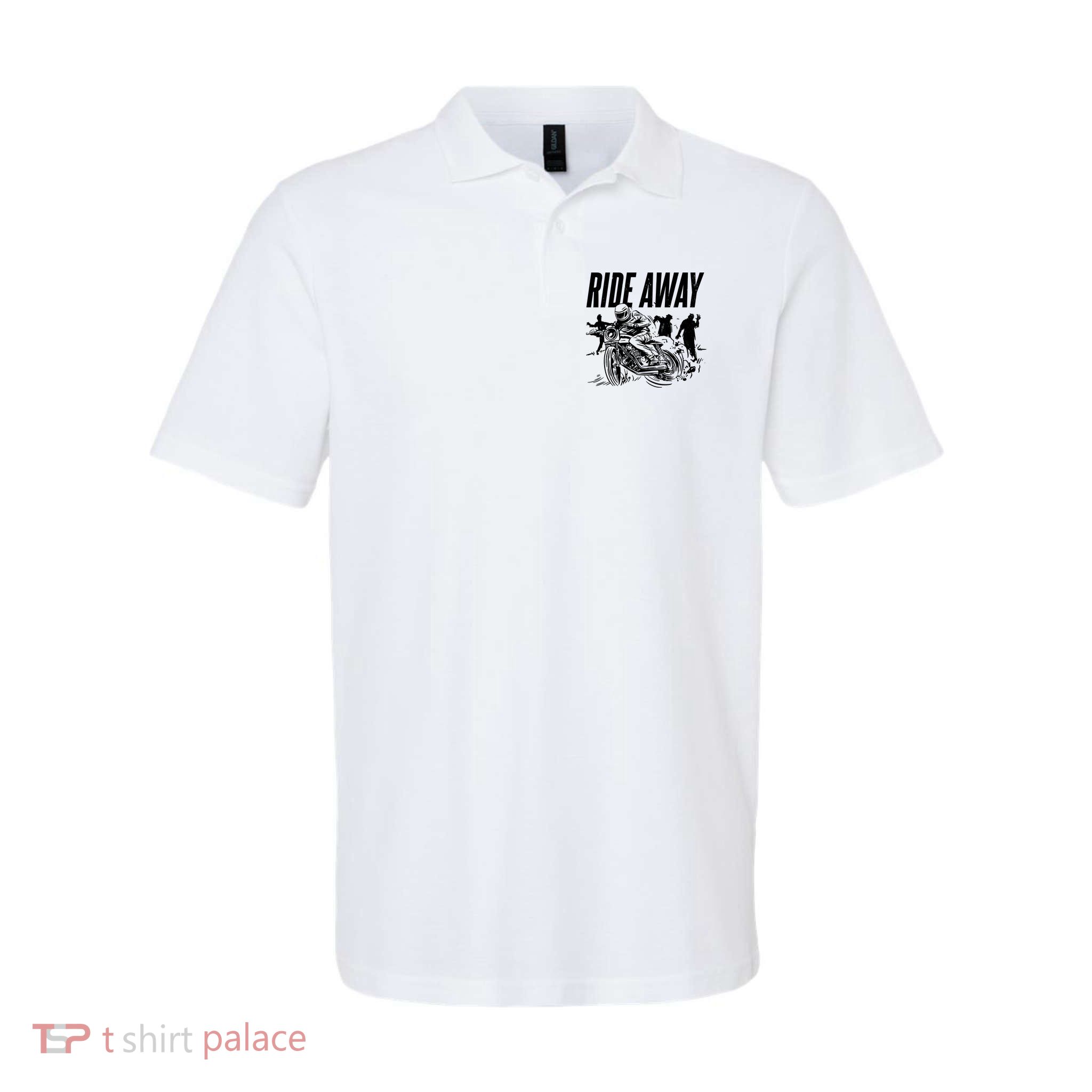Motorcycle Zombies Ride Away Polo
