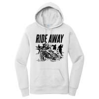 Motorcycle Zombies Ride Away Women's Pullover Hoodie