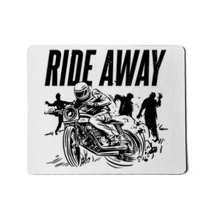 Motorcycle Zombies Ride Away Mousepad