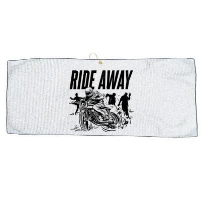 Motorcycle Zombies Ride Away Large Microfiber Waffle Golf Towel