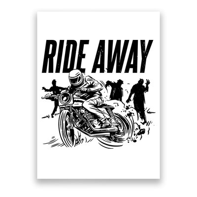 Motorcycle Zombies Ride Away Poster