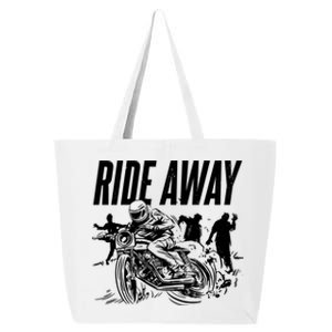 Motorcycle Zombies Ride Away 25L Jumbo Tote