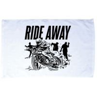 Motorcycle Zombies Ride Away Microfiber Hand Towel