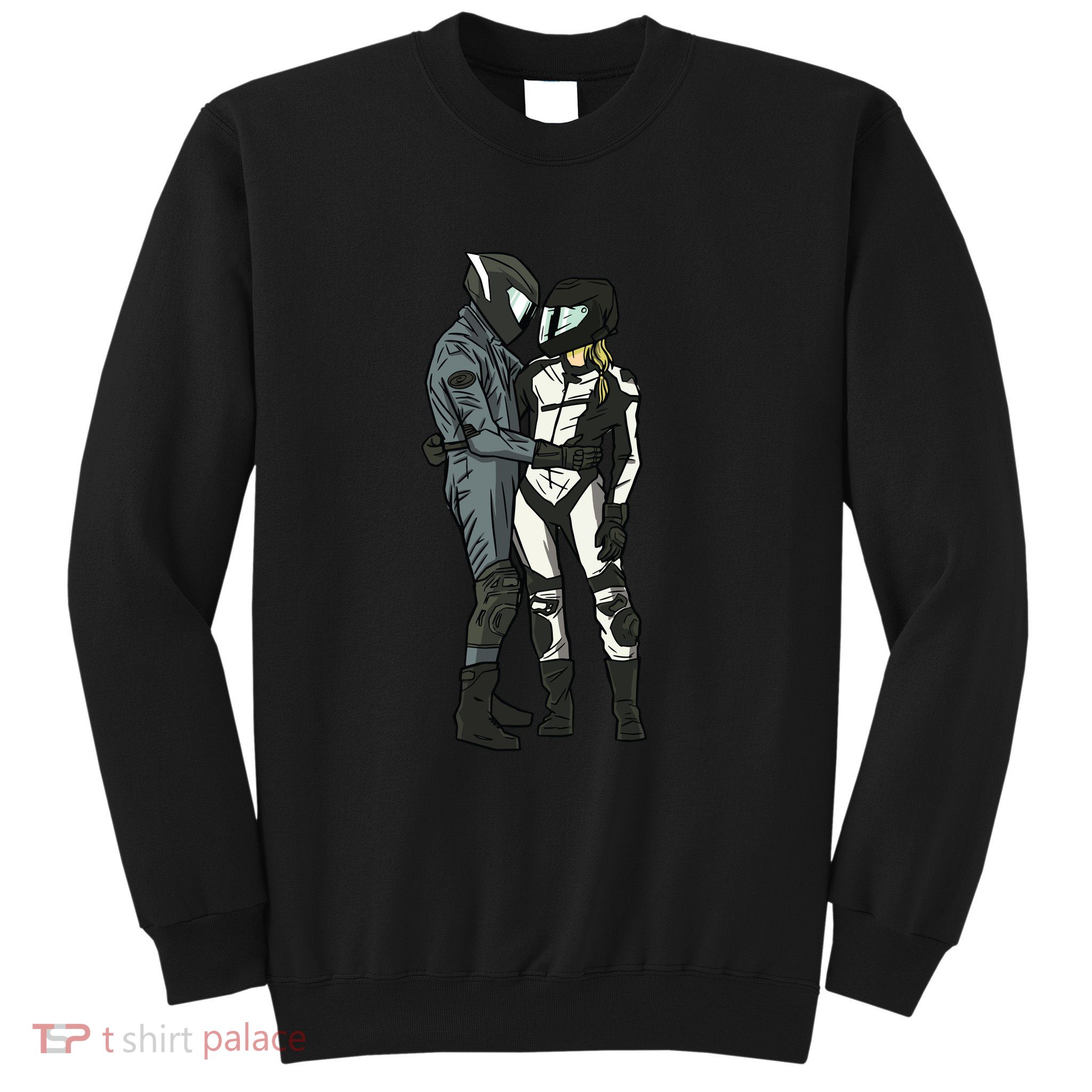 Motorcyclist Couple Sweatshirt