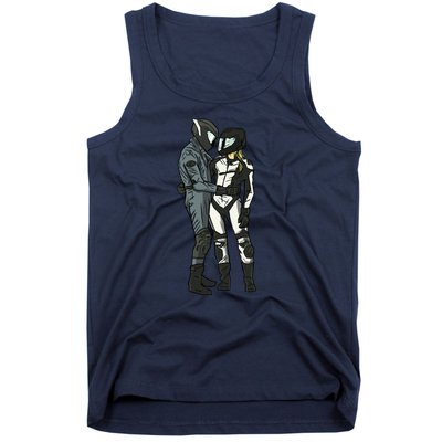 Motorcyclist Couple Tank Top