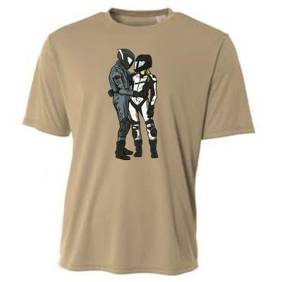 Motorcyclist Couple Cooling Performance Crew T-Shirt