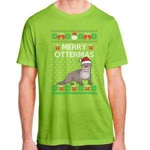 Merry Ottermas Ugly Christmas Sweaters Cool Gift Adult ChromaSoft Performance T-Shirt