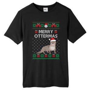 Merry Ottermas Ugly Christmas Sweaters Cool Gift Tall Fusion ChromaSoft Performance T-Shirt