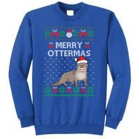 Merry Ottermas Ugly Christmas Sweaters Cool Gift Tall Sweatshirt