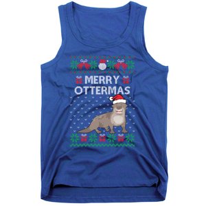 Merry Ottermas Ugly Christmas Sweaters Cool Gift Tank Top