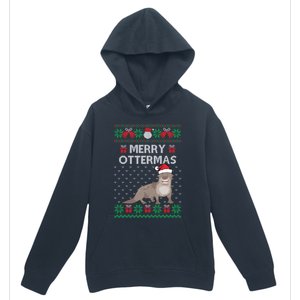 Merry Ottermas Ugly Christmas Sweaters Cool Gift Urban Pullover Hoodie