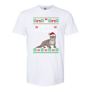 Merry Ottermas Ugly Christmas Sweaters Cool Gift Softstyle CVC T-Shirt