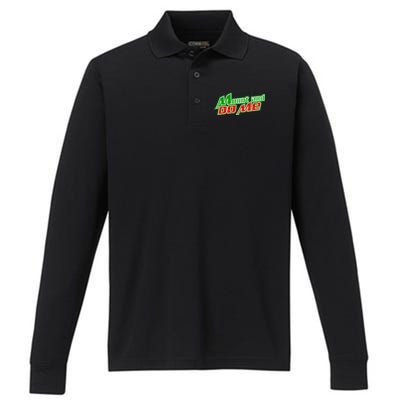 Mount and Do Me Performance Long Sleeve Polo