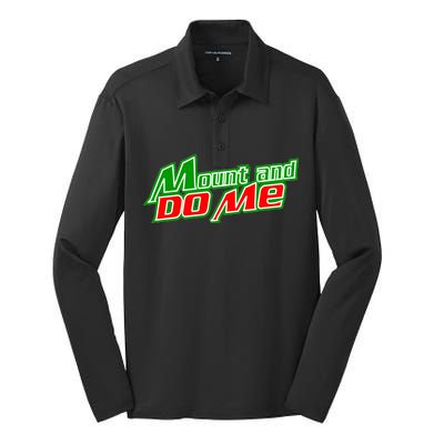 Mount and Do Me Silk Touch Performance Long Sleeve Polo