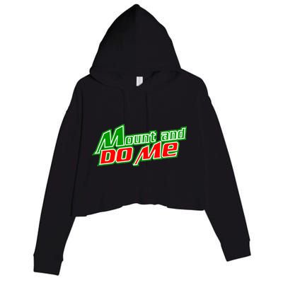 Mount and Do Me Crop Fleece Hoodie