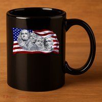 Mount Rushmore 11oz C Handle Ceramic Mug