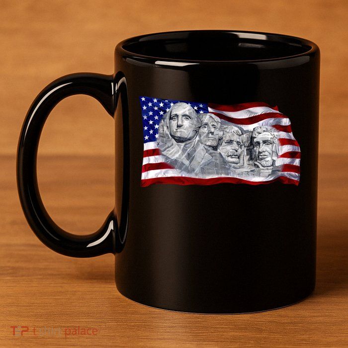 Mount Rushmore 11oz C Handle Ceramic Mug