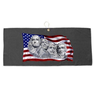 Mount Rushmore Large Microfiber Waffle Golf Towel